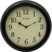 Big Ben 15 1/2 Inch Round Wood Clock 73004 by Westclox Best Price