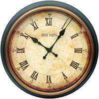 Big Ben 20 Rnd Case Plastic Wall Clock 73006 by Westclox Best Price