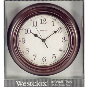 9.5 Round Wood Wall Clock 33883 by Westclox Best Price