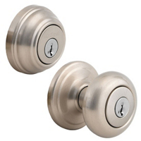 Kwikset Juno Satin Nickel Entry Lockset plus Deadbolt