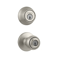 Kwikset Polo Satin Nickel Entry and Deadlock Set