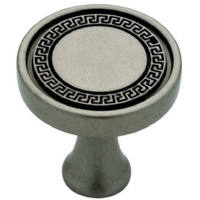 Classic Tapestry Greek Key Round Cabinet Knob Antique Iron P15684V-AI-C by Brainerd by Liberty Hardware Best Price