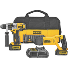 20-Volt MAX Li-Ion Hammerdrill and Reciprocating Saw Combo Kit DCK292L2 by DeWalt