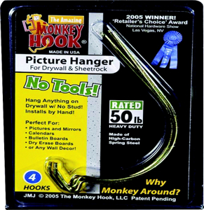 Monkey Hook Monkey Hook Picture Hanger 4 Pack 97948-0004-CS by Monkey Hook Best Price