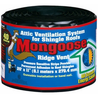 20 Feetx11 Inch Roll Ridge Vent MGRV120 by Mongoose Products Best Price