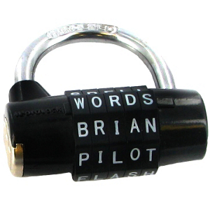 Wordlock Black 5 Padlock PL-004-BK by Wordlock Best Price