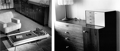George Nelson wood cabinets