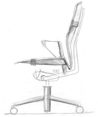 Early Embody Chair sketch