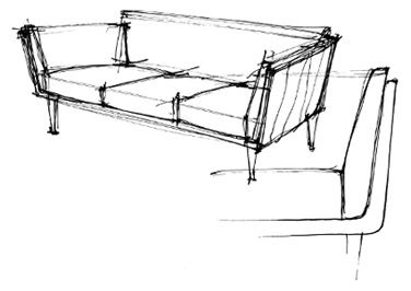 Goetz Sofa sketch