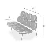 Nelson Marshmallow Sofa dimensions
