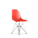  Eames Molded Plastic Side Chair with Wire Base