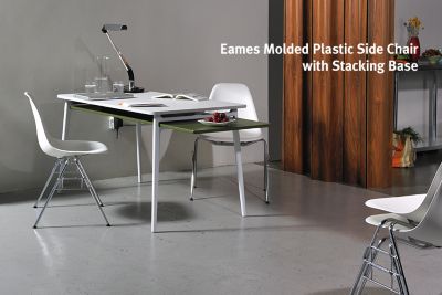 Eames Molded Plastic Side Chair Stacking Base