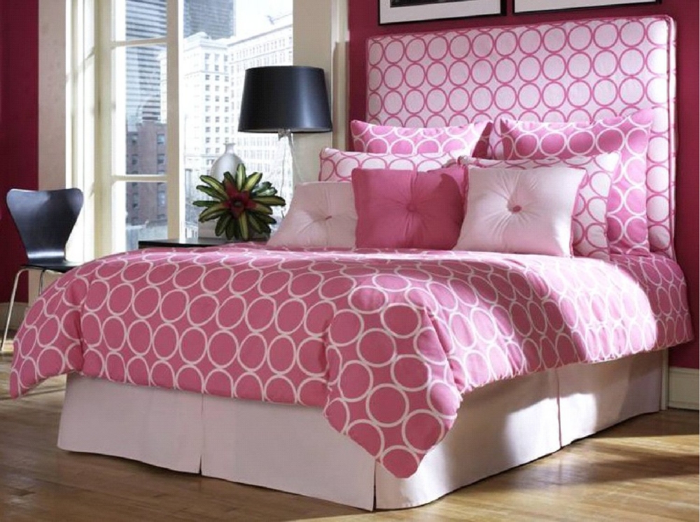 Pink Halo Twin Comforter Set