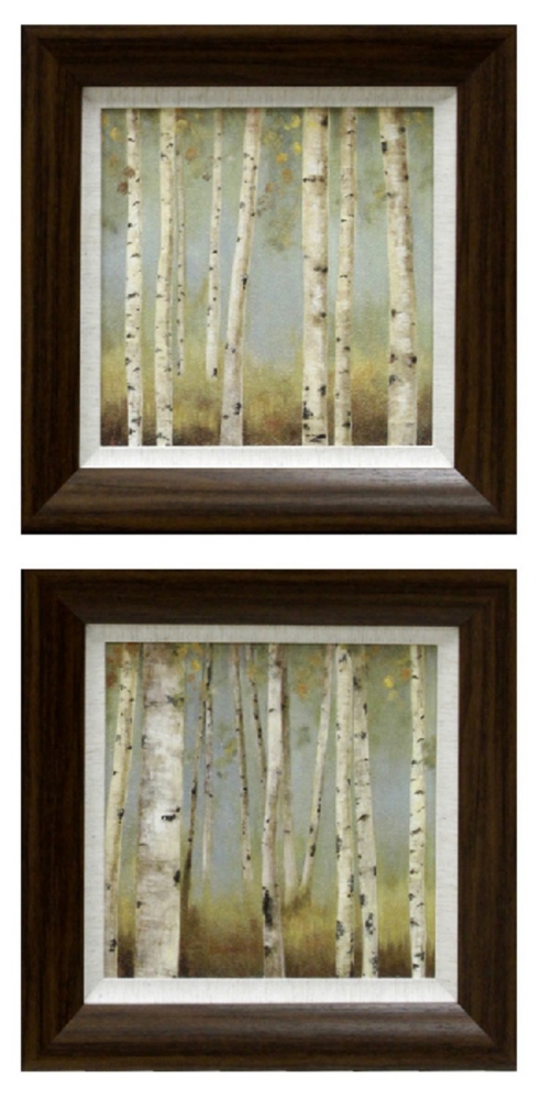 Birch Trees, Set of 2.
