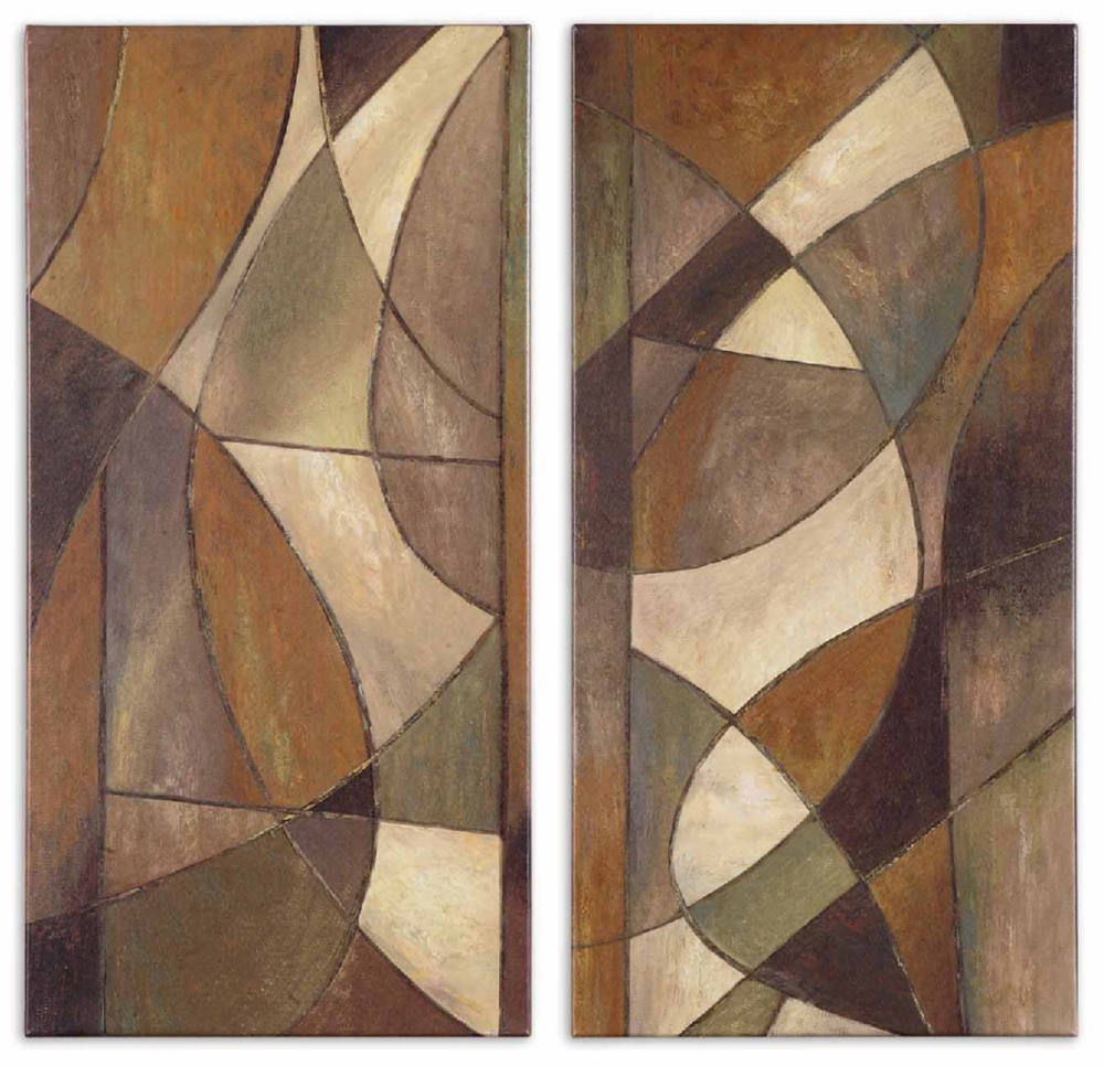 Outdoor Abstract Art, set of 2.