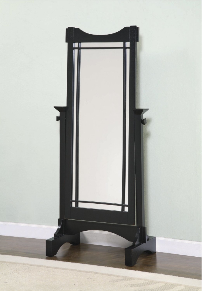 Black Mission Cheval Mirror