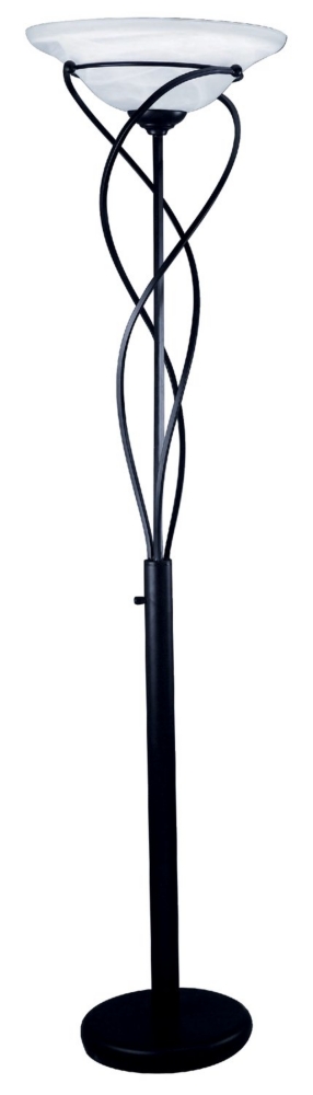 Black Majesty Torchiere Floor Lamp