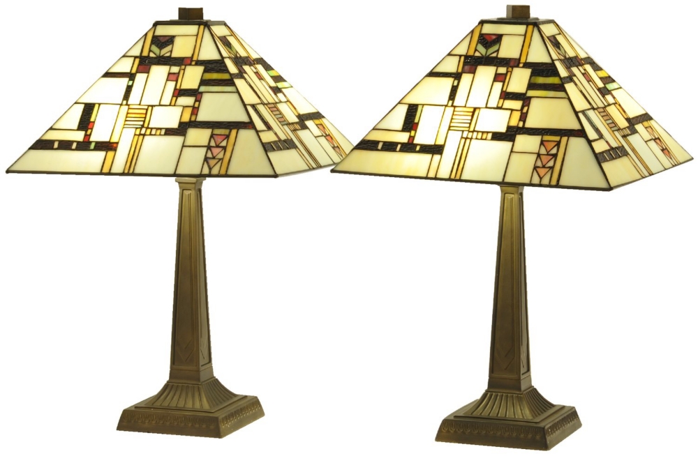 Tiffany Milton Mission Table Lamp. Buy one, get one free.