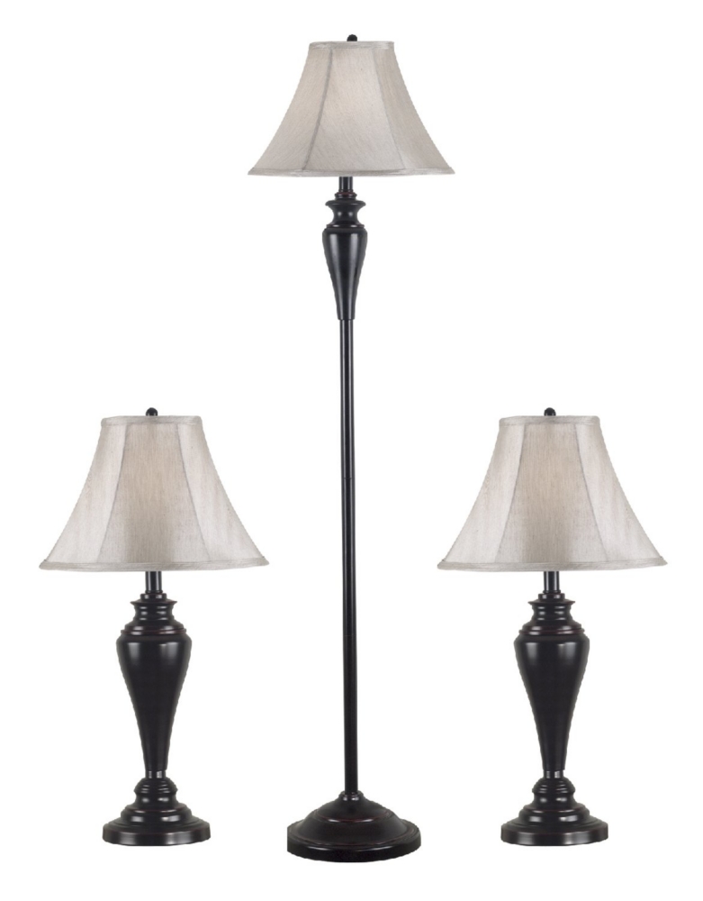 Kylie Transitional Lamps, set of 3.