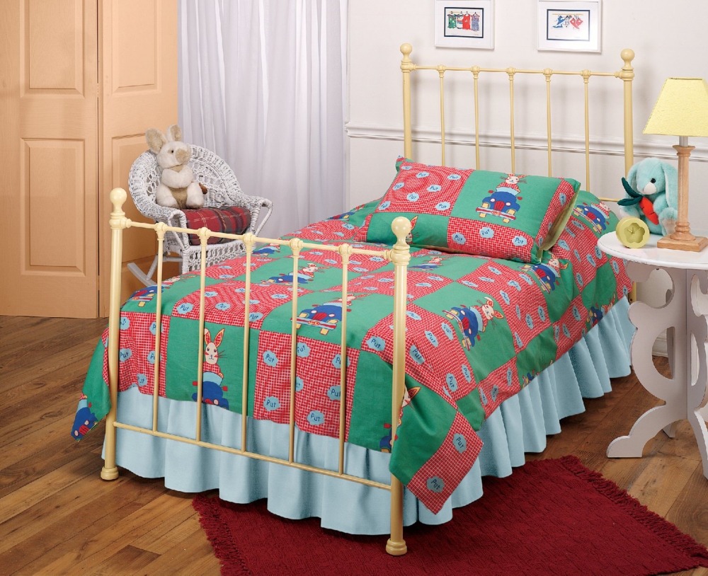 Molly Yellow Twin Metal Headboard