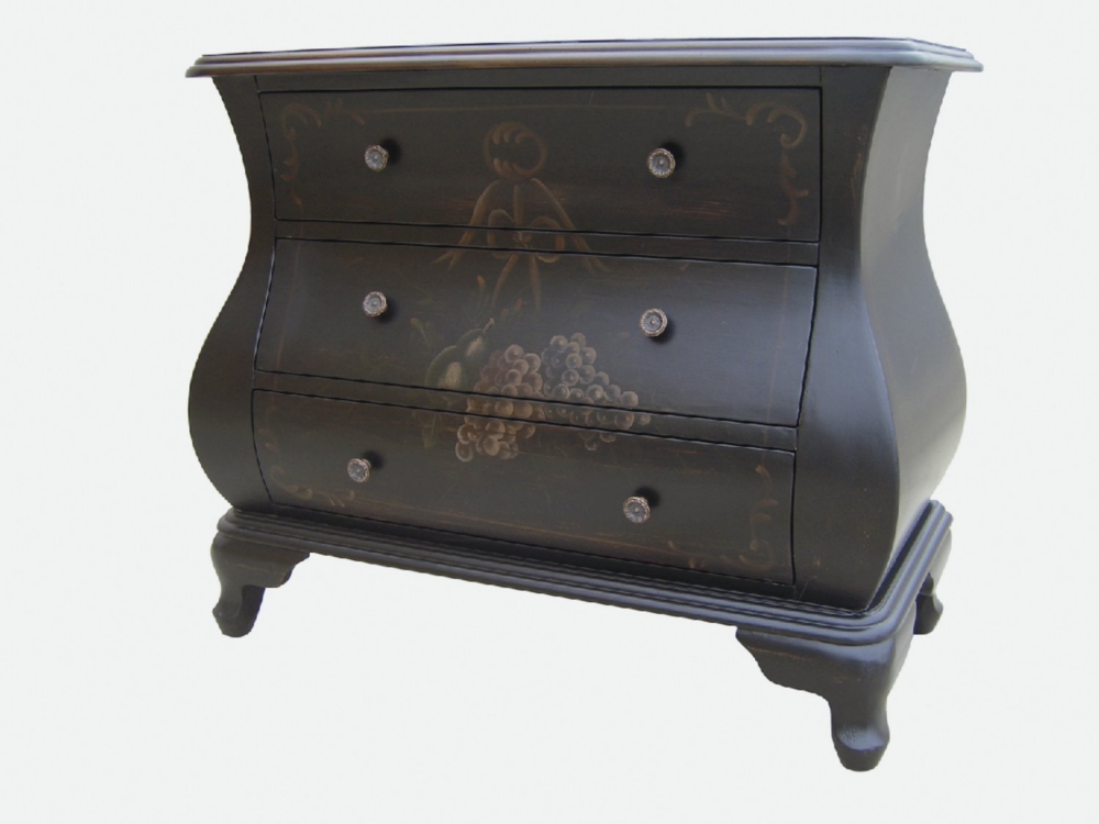 Grape Ribbons 3-Drawer Chest