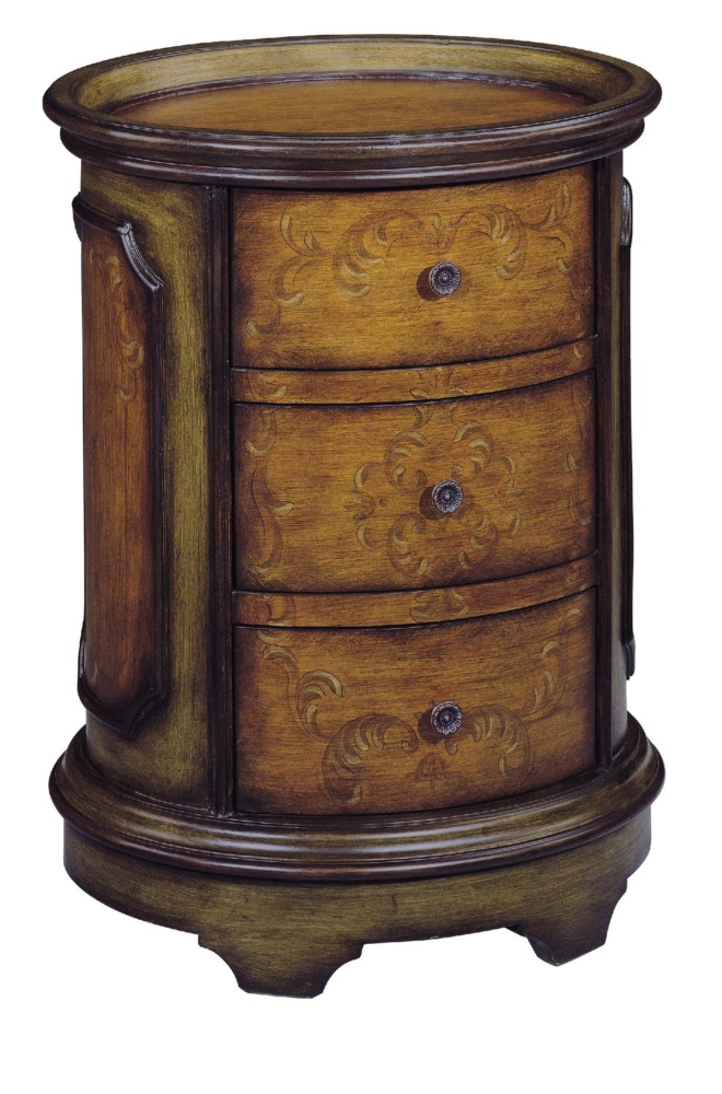 Natalie Oval Tray Top Accent Table