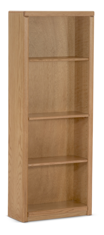Contemporary W24" x H60" Oak Bookcase