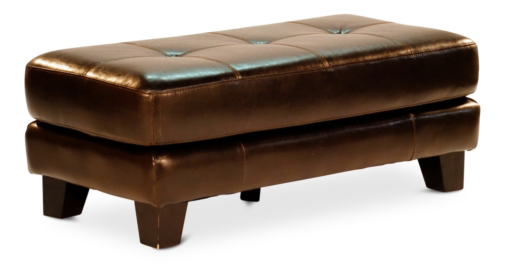 Franklin Leather Cocktail Ottoman