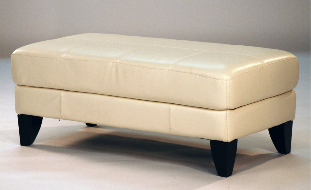 Allison Leather Cocktail Ottoman