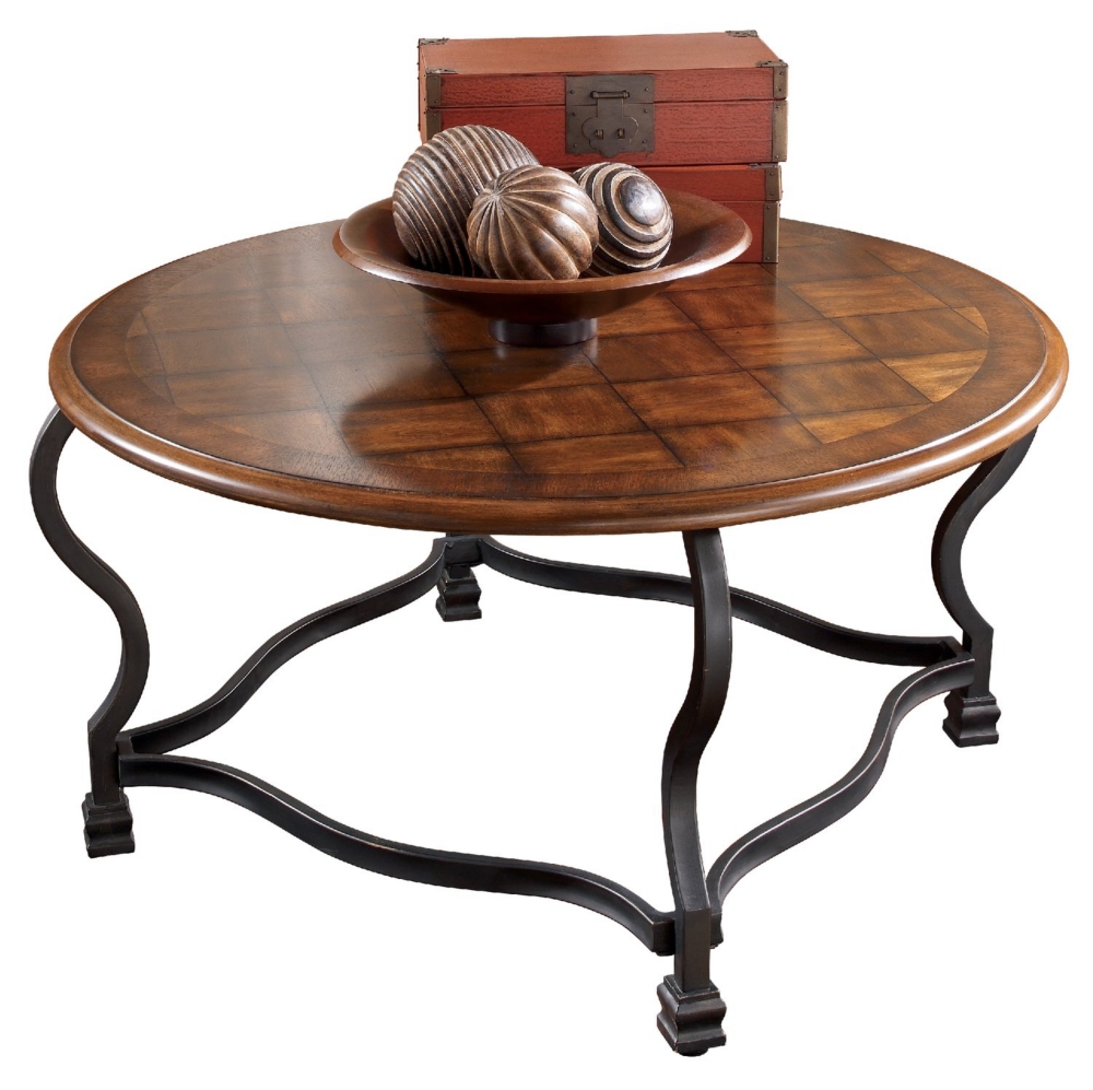 Wycliffe Round Cocktail Table By Signature Design