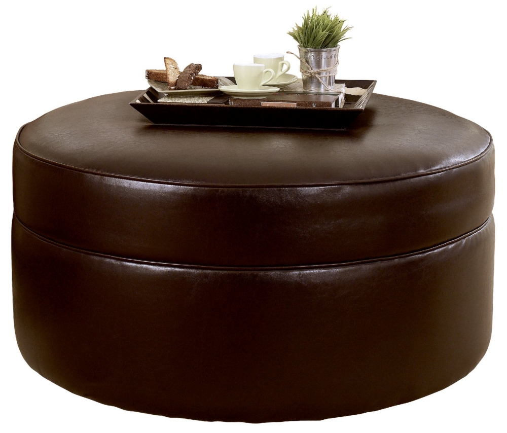Coterie Round Cocktail Ottoman
