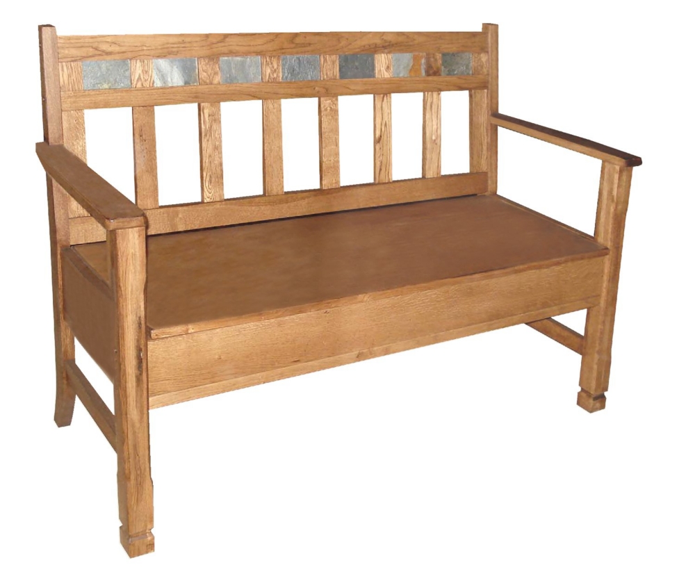Sedona Slate storage bench