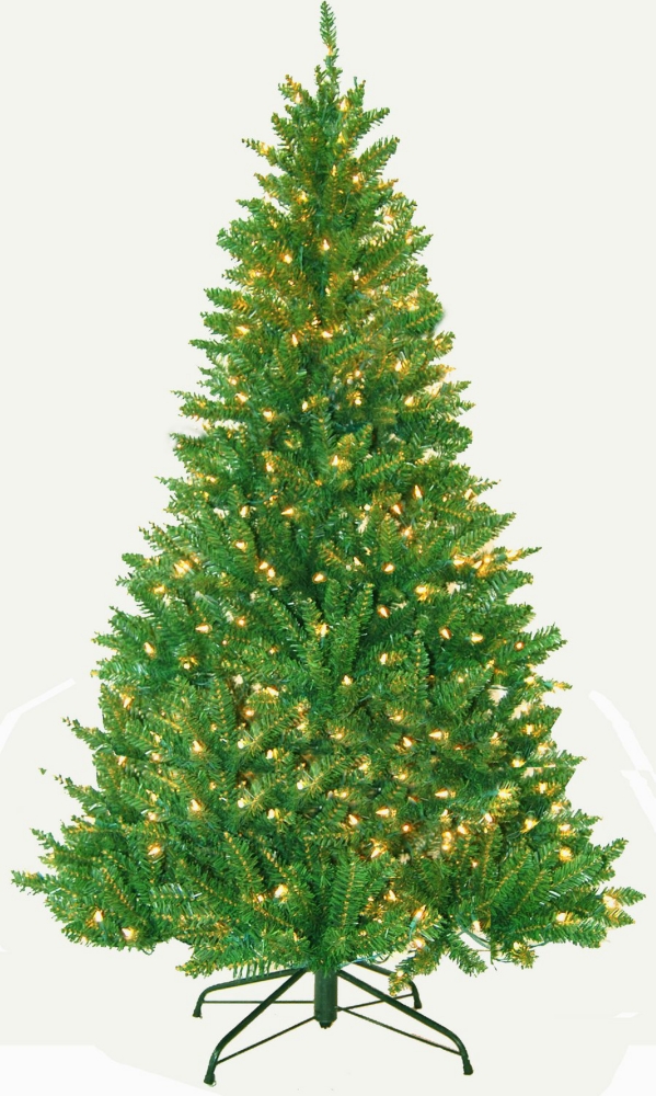 Arrow Pine 7 Foot Pre-lit Artificial Christmas Tree Clear Lights
