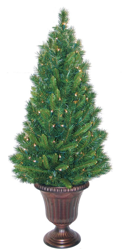 Oregon Pine 4 Foot Pre-lit Artificial Christmas Tree Clear Lights