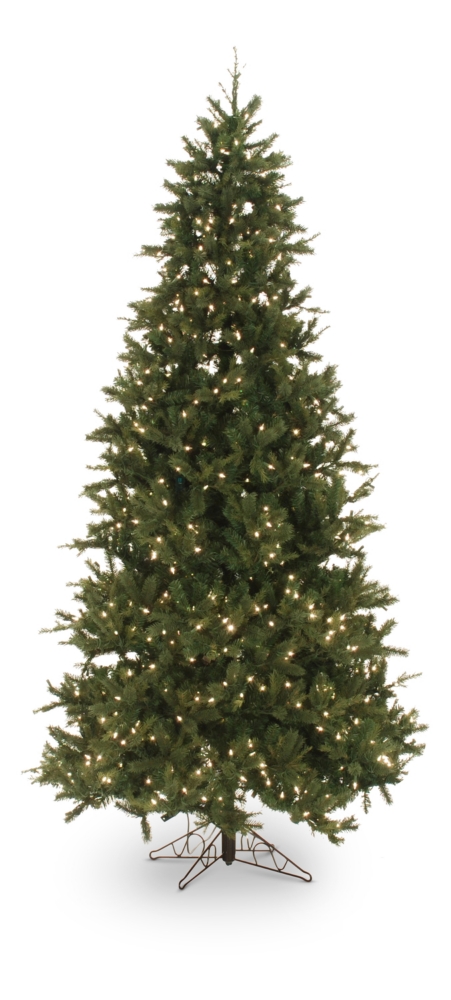 Western Pine 7.5 Foot Pre-lit Artificial Christmas Tree Clear Lights