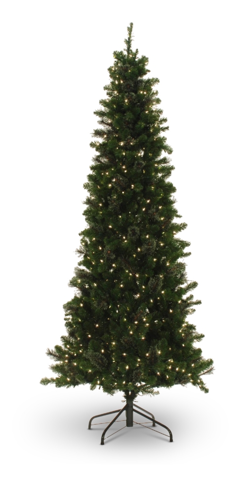 Oregon Green Pine 7.5 Foot Pre-lit Christmas Tree Clear Lights