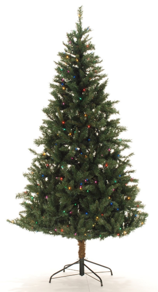Aspen Pine 7.5 Foot Pre-lit Artificial Christmas Tree Multi Color Lights