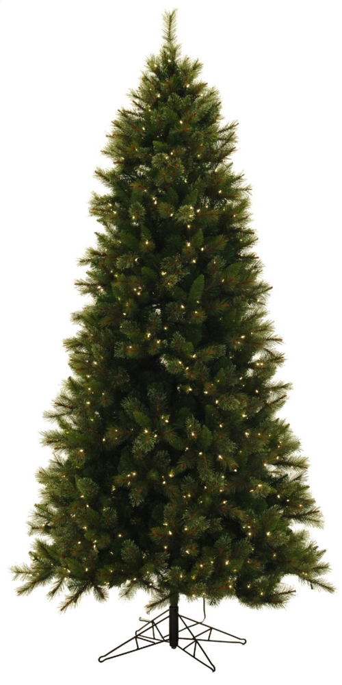 Northwoods Pine 9 Foot Pre-lit Artificial Christmas Tree Clear Lights