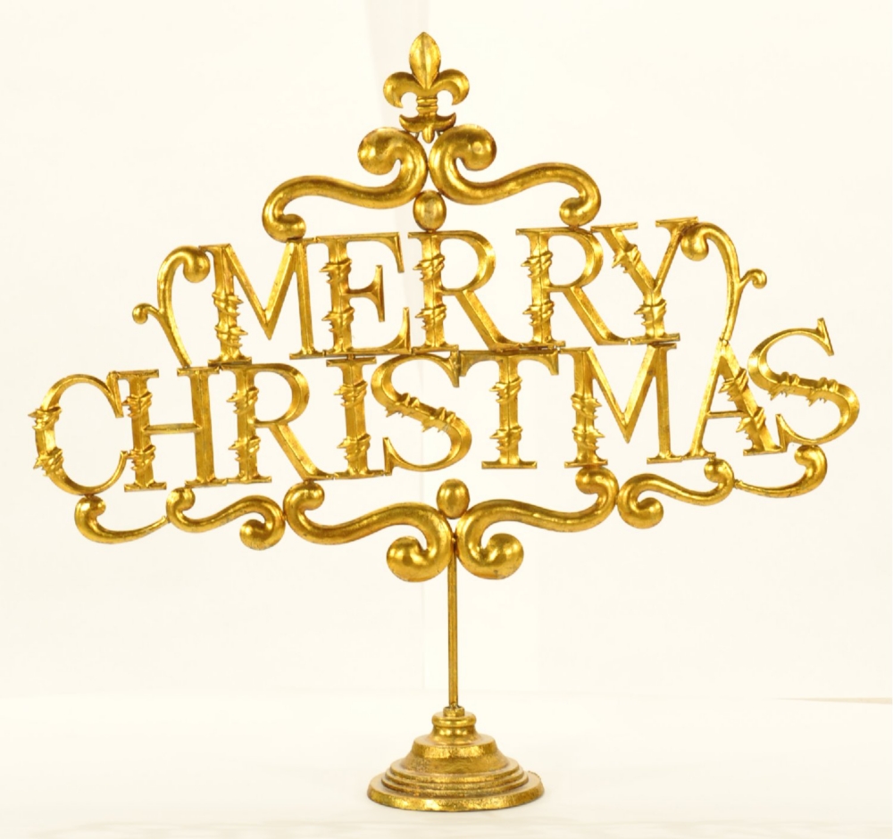 Merry Christmas Sign On Stand