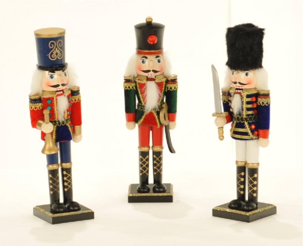 Wooden Nutcracker 12" Assorted Styles
