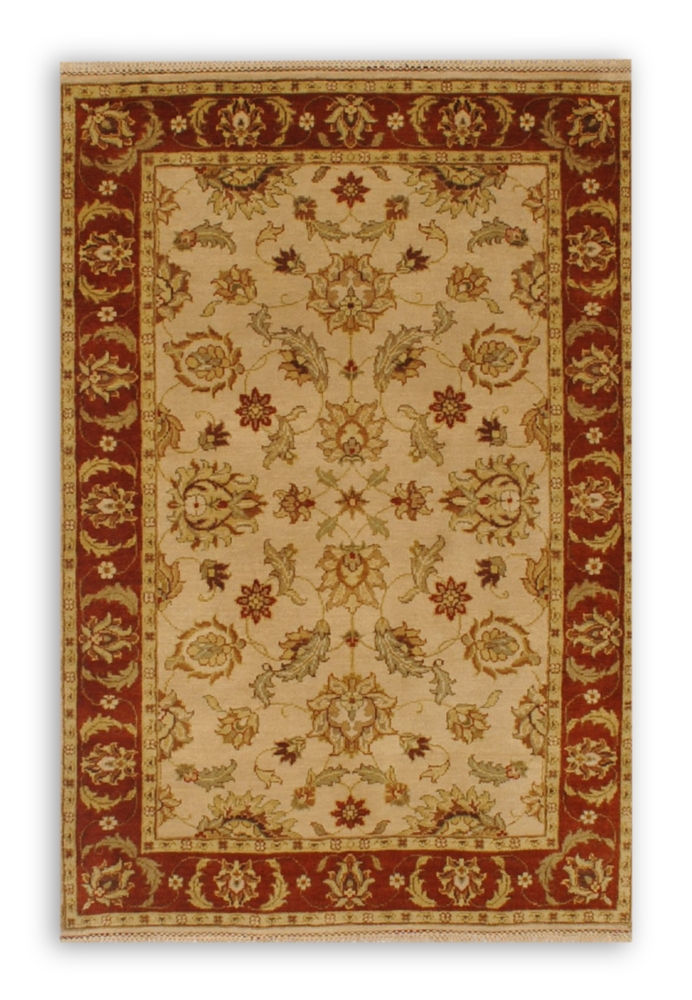 Hand Knotted Rug 4' X 6' 8/8 from World Rug Traders