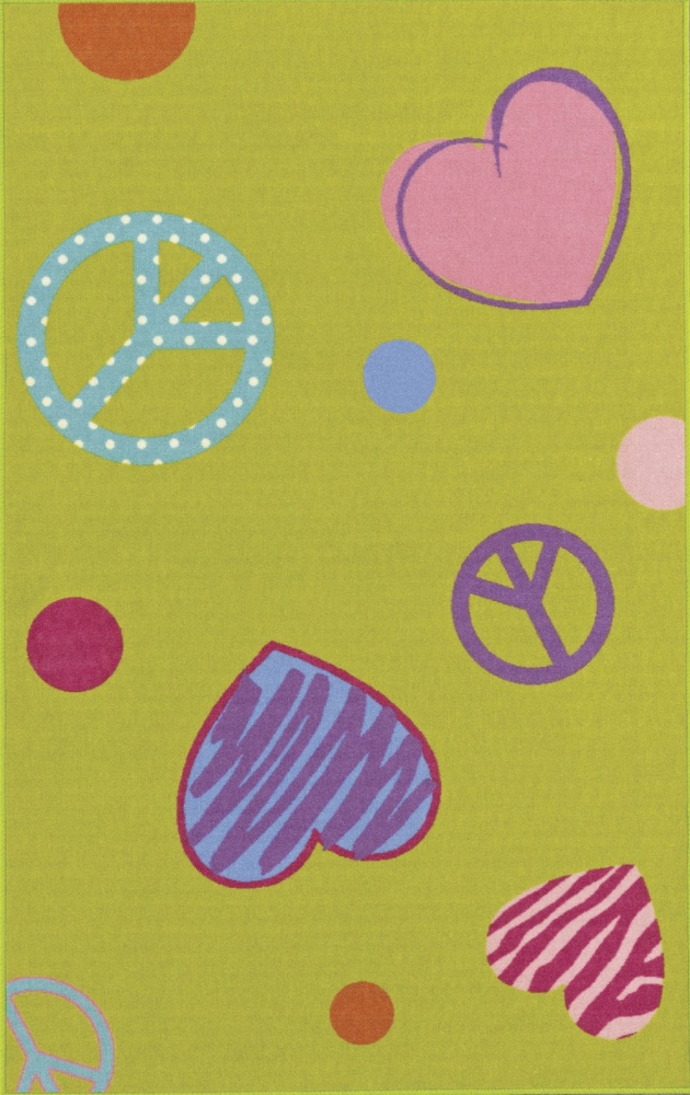 4'5" X 6'9" 4-Ever Young Lime Rug