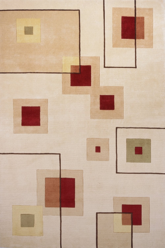 5'3" X 8'0" New Wave Ivory Rug by Momeni