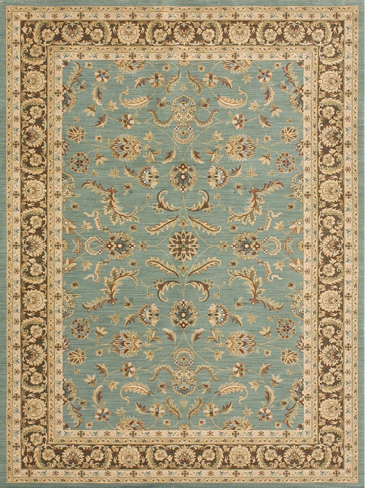 5'2" X 7'7" Stanley Blue/Brown Rug by Loloi