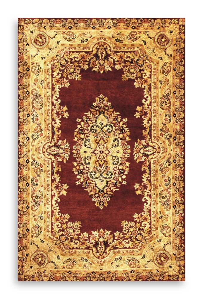 5'0 X 8'0 Shine Burgundy/Beige by Rizzy