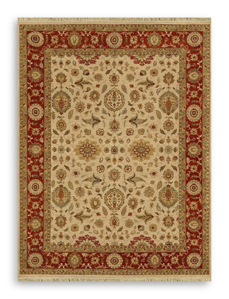6'0" X 9'0" Biscayne Sheryn Dk Ivory Red Ochre by Jaipur