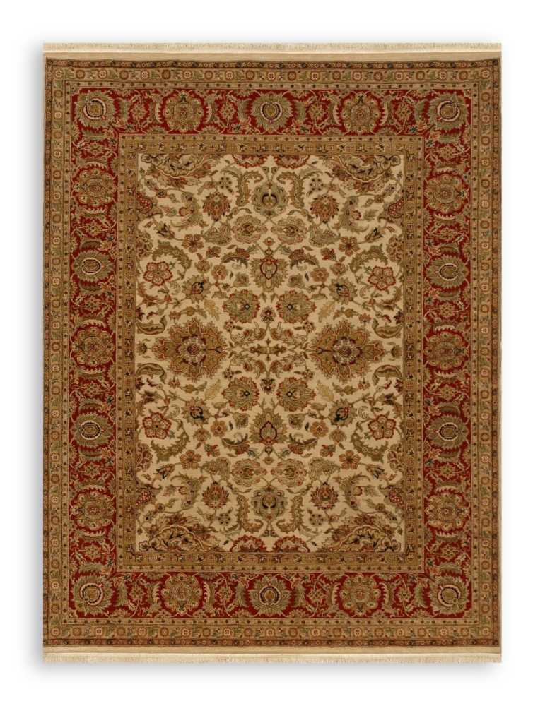 6'0" X 9'0" Atlantis Taj Ivory Red by Jaipur