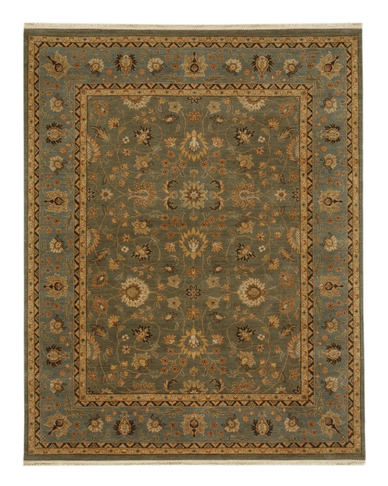 6'0" X 9'0" Opus Gigue Sea Green Blue by Jaipur