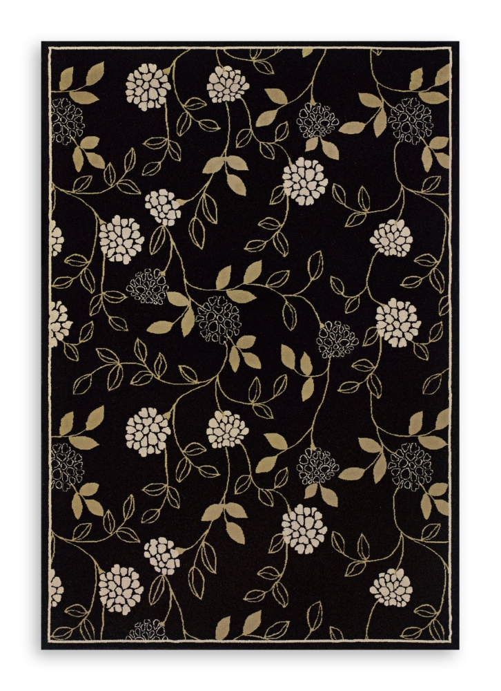 5'3" X 7'9" Ariana Black Rug by Sphinx
