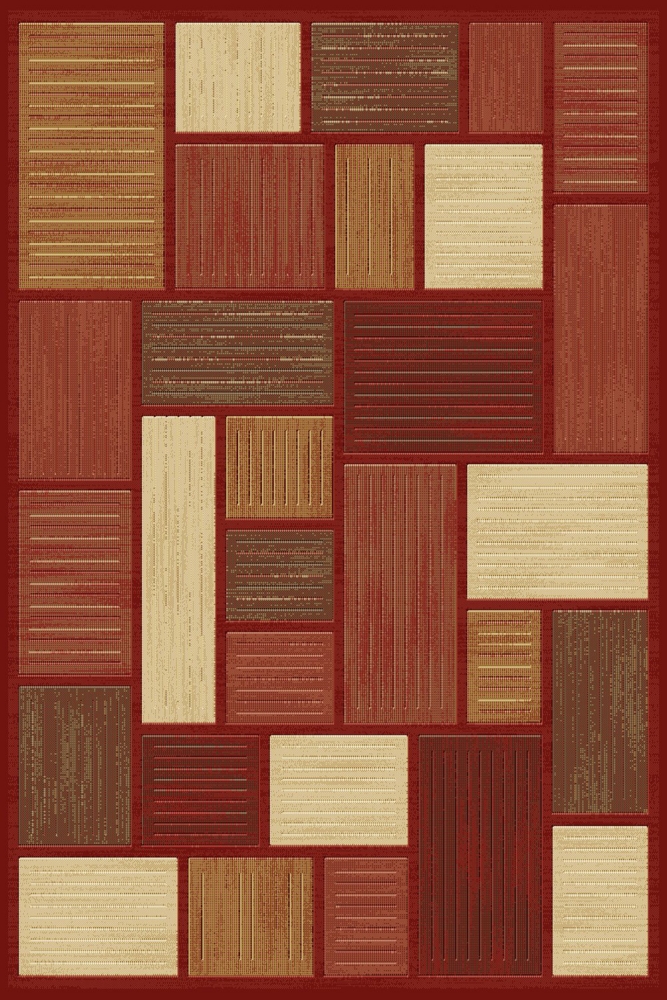 5'3" X 7'3" Charisma Red by World Rug Traders